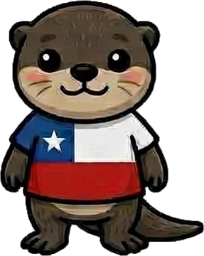 Chungi, un chungungo chileno con la camiseta de Chile